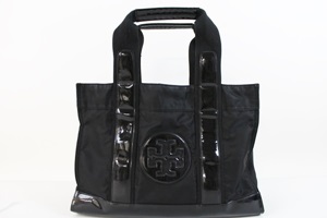 TORY BURCH トリーバーチ ナイロン×レザー トートバッグ