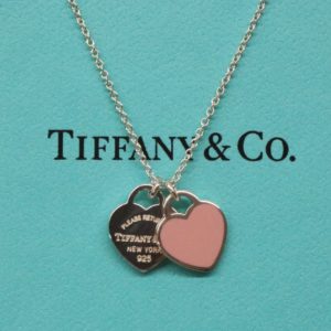 TIFFANY&Co. ティファニー リターン トゥ ティファニー ピンク ダブルハートタグ ペンダント Sv925 ネックレス