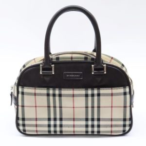 BURBERRY バーバリー ノバチェック ミニボストンバッグ ハンドバッグ