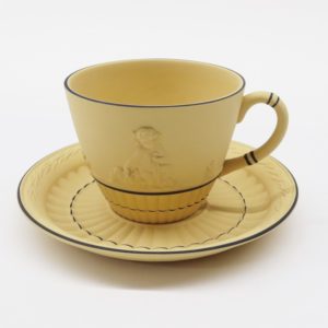 WEDGWOOD ウェッジウッド ジャスパー ブラック・オン・ケーン カップ＆ソーサー