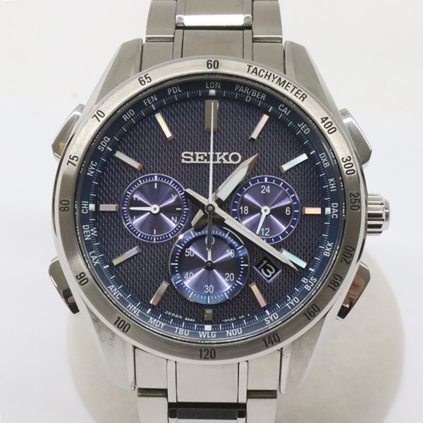セイコー　ブライツ　ソーラー電波　メンズ腕時計　8B92-0　買取　リサイクルマート帯広店